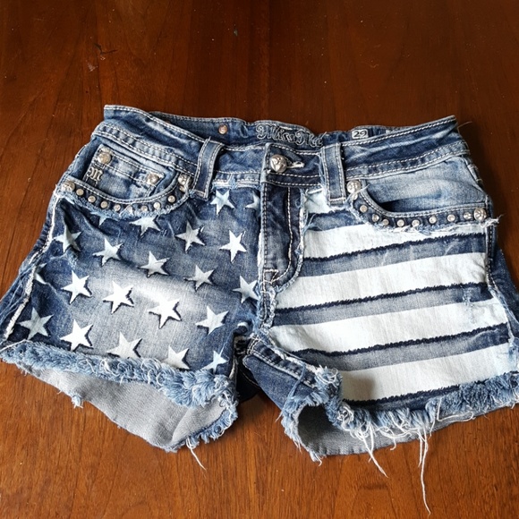 Miss Me Denim - 🇱🇷Miss Me Distressed Patriotic Shorts🇱🇷